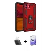 MARSİLYAN™- iPhone 11 Kılıf Ahenk Klasik Koleksiyonu - Siyah Bilvis 5in1 5D Magic Hayalet Cam Ekran Koruyucu + Kamera Lens Koruma Cam - SF