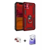 MARSİLYAN™- iPhone 11 Kılıf Ahenk Klasik Koleksiyonu - Siyah Bilvis 5in1 5D Magic Hayalet Cam Ekran Koruyucu + Pers Alüminyum Kamera Lens - KI