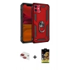 MARSİLYAN™- iPhone 11 Kılıf Ahenk Klasik Koleksiyonu - Siyah Buffer Cam Ekran Koruyucu + Pers Alüminyum Kamera Lens - KI