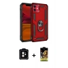 MARSİLYAN™- iPhone 11 Kılıf Ahenk Klasik Koleksiyonu - Siyah Buffer Cam Ekran Koruyucu + PVD Metal Kamera Lens - TU