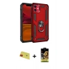 MARSİLYAN™- iPhone 11 Kılıf Ahenk Klasik Koleksiyonu - Siyah Buffer Cam Ekran Koruyucu + Rainbow Kamera Lens Koruma Cam - KI