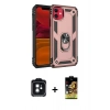 MARSİLYAN™- iPhone 11 Kılıf Ahenk Klasik Koleksiyonu - Siyah Buffer Cam Ekran Koruyucu + PVD Metal Kamera Lens - SH