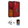 MARSİLYAN™- iPhone 11 Kılıf Ahenk Klasik Koleksiyonu - Siyah Buffer Hayalet Cam Ekran Koruyucu + Raze Metal Kamera Lens - GS