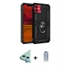 MARSİLYAN™- iPhone 11 Kılıf Ahenk Klasik Koleksiyonu - Siyah Joko Magic 5D Cam + Raze Metal Kamera Lens - MI
