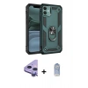 MARSİLYAN™- iPhone 11 Kılıf Ahenk Klasik Koleksiyonu - Siyah Joko Magic 5D Cam + Raze Metal Kamera Lens - MR