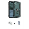 MARSİLYAN™- iPhone 11 Kılıf Ahenk Klasik Koleksiyonu - Siyah Joko Magic 5D Cam + Pers Alüminyum Kamera Lens - YL