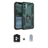 MARSİLYAN™- iPhone 11 Kılıf Ahenk Klasik Koleksiyonu - Siyah Joko Magic 5D Cam + PVD Metal Kamera Lens - YL