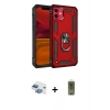 MARSİLYAN™- iPhone 11 Kılıf Ahenk Klasik Koleksiyonu - Siyah Joko Magic 5D Hayalet Cam + Pers Alüminyum Kamera Lens - GI
