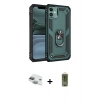 MARSİLYAN™- iPhone 11 Kılıf Ahenk Klasik Koleksiyonu - Siyah Joko Magic 5D Hayalet Cam + Pers Alüminyum Kamera Lens - YL