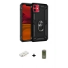 MARSİLYAN™- iPhone 11 Kılıf Ahenk Klasik Koleksiyonu - Siyah Joko Magic 5D Hayalet Cam + Renkli Kamera Lens Koruma Cam - SI