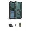 MARSİLYAN™- iPhone 11 Kılıf Ahenk Klasik Koleksiyonu - Siyah Joko Magic 5D Hayalet Cam + Kamera Lens Koruma Cam - SF
