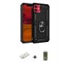 MARSİLYAN™- iPhone 11 Kılıf Ahenk Klasik Koleksiyonu - Siyah Joko Magic 5D Hayalet Cam + Renkli Kamera Lens Koruma Cam - TU