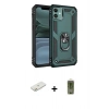 MARSİLYAN™- iPhone 11 Kılıf Ahenk Klasik Koleksiyonu - Siyah Joko Magic 5D Hayalet Cam + Renkli Kamera Lens Koruma Cam - TU