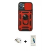 MARSİLYAN™- iPhone 11 Kılıf Ahenk Klasik - Şeffaf Pasifik Cam Ekran Koruyucu + Pers Alüminyum Kamera Lens - GD