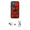 MARSİLYAN™- iPhone 11 Kılıf Ahenk Klasik - Şeffaf Pasifik Cam Ekran Koruyucu + Pers Alüminyum Kamera Lens - KI