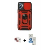 MARSİLYAN™- iPhone 11 Kılıf Ahenk Klasik - Şeffaf Royal Nano Ekran Koruyucu + Pers Alüminyum Kamera Lens - KI