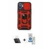 MARSİLYAN™- iPhone 11 Kılıf Ahenk Klasik - Şeffaf Royal Nano Ekran Koruyucu + Kamera Lens Koruma Cam - SF