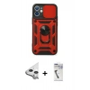 MARSİLYAN™- iPhone 11 Kılıf Ahenk Klasik - Şeffaf Uv Polymer Nano Ekran Koruyucu + Raze Metal Kamera Lens - GS
