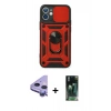 MARSİLYAN™- iPhone 11 Kılıf Ahenk Klasik - Siyah 360 Mat Full Body Arka Koruyucu + Raze Metal Kamera Lens - MR