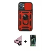 MARSİLYAN™- iPhone 11 Kılıf Ahenk Klasik - Siyah 360 Mat Full Body Arka Koruyucu + Raze Metal Kamera Lens - SH