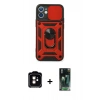 MARSİLYAN™- iPhone 11 Kılıf Ahenk Klasik - Siyah 360 Mat Full Body Arka Koruyucu + PVD Metal Kamera Lens - TU