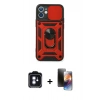 MARSİLYAN™- iPhone 11 Kılıf Ahenk Klasik - Siyah 3D Antistatik Mat Seramik Nano Ekran Koruyucu + PVD Metal Kamera Lens - MI
