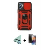 MARSİLYAN™- iPhone 11 Kılıf Ahenk Klasik - Siyah 3D Antistatik Mat Seramik Nano Ekran Koruyucu + Raze Metal Kamera Lens - MI