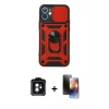 MARSİLYAN™- iPhone 11 Kılıf Ahenk Klasik - Siyah 3D Antistatik Mat Seramik Nano Ekran Koruyucu + PVD Metal Kamera Lens - YL