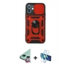 MARSİLYAN™- iPhone 11 Kılıf Ahenk Klasik - Siyah 3D Antistatik Seramik Nano Ekran Koruyucu + Raze Metal Kamera Lens - KI