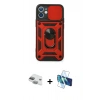 MARSİLYAN™- iPhone 11 Kılıf Ahenk Klasik - Siyah 3D Antistatik Seramik Nano Ekran Koruyucu + Pers Alüminyum Kamera Lens - YL