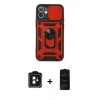 MARSİLYAN™- iPhone 11 Kılıf Ahenk Klasik - Siyah 6D Antistatik Mat Seramik Hayalet Nano Ekran Koruyucu + PVD Metal Kamera Lens - SH