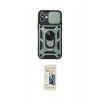 MARSİLYAN™- iPhone 11 Kılıf Ahenk Klasik - Siyah 6D Mat Seramik Hayalet Nano Ekran Koruyucu