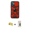 MARSİLYAN™- iPhone 11 Kılıf Ahenk Klasik - Siyah 6D Mat Seramik Hayalet Nano Ekran Koruyucu + Rainbow Kamera Lens Koruma Cam - KI