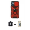MARSİLYAN™- iPhone 11 Kılıf Ahenk Klasik - Siyah 6D Mat Seramik Hayalet Nano Ekran Koruyucu + PVD Metal Kamera Lens - MI
