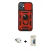 MARSİLYAN™- iPhone 11 Kılıf Ahenk Klasik - Siyah 6D Mat Seramik Hayalet Nano Ekran Koruyucu + Pers Alüminyum Kamera Lens - GD