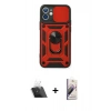 MARSİLYAN™- iPhone 11 Kılıf Ahenk Klasik - Siyah Bilvis 3D Mat Cam Ekran Koruyucu + Kamera Lens Koruma Cam - SF