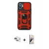 MARSİLYAN™- iPhone 11 Kılıf Ahenk Klasik - Siyah Bilvis 3D Mat Cam Ekran Koruyucu + Pers Alüminyum Kamera Lens - YL