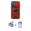 MARSİLYAN™- iPhone 11 Kılıf Ahenk Klasik - Siyah Bilvis 5in1 3D Magic Cam Ekran Koruyucu + Raze Metal Kamera Lens - MR