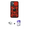 MARSİLYAN™- iPhone 11 Kılıf Ahenk Klasik - Siyah Bilvis 5in1 3D Magic Cam Ekran Koruyucu + Pers Alüminyum Kamera Lens - YL