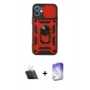 MARSİLYAN™- iPhone 11 Kılıf Ahenk Klasik - Siyah Bilvis 5in1 3D Magic Cam Ekran Koruyucu + Kamera Lens Koruma Cam - SF