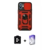 MARSİLYAN™- iPhone 11 Kılıf Ahenk Klasik - Siyah Bilvis 5in1 3D Magic Cam Ekran Koruyucu + PVD Metal Kamera Lens - TU