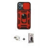MARSİLYAN™- iPhone 11 Kılıf Ahenk Klasik - Siyah Bilvis Hayalet Cam Ekran Koruyucu + Pers Alüminyum Kamera Lens - GD