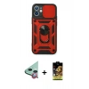 MARSİLYAN™- iPhone 11 Kılıf Ahenk Klasik - Siyah Buffer Cam Ekran Koruyucu + Raze Metal Kamera Lens - KI