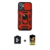 MARSİLYAN™- iPhone 11 Kılıf Ahenk Klasik - Siyah Buffer Cam Ekran Koruyucu + PVD Metal Kamera Lens - MI