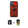 MARSİLYAN™- iPhone 11 Kılıf Ahenk Klasik - Siyah Buffer Cam Ekran Koruyucu + PVD Metal Kamera Lens - YL