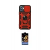 MARSİLYAN™- iPhone 11 Kılıf Ahenk Klasik - Siyah Buffer Hayalet Cam Ekran Koruyucu