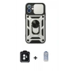 MARSİLYAN™- iPhone 11 Kılıf Ahenk Klasik - Siyah Joko Magic 5D Cam + PVD Metal Kamera Lens - YL