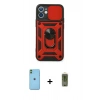 MARSİLYAN™- iPhone 11 Kılıf Ahenk Klasik - Siyah Joko Magic 5D Hayalet Cam + Neon Fosforlu Kamera Lens - YL