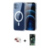 MARSİLYAN™- iPhone 11 Kılıf Ahenk Minimal Serisi - Şeffaf 360 Full Body Arka Koruyucu + Pers Alüminyum Kamera Lens - KI