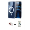 MARSİLYAN™- iPhone 11 Kılıf Ahenk Minimal Serisi - Şeffaf Pasifik Cam Ekran Koruyucu + Pers Alüminyum Kamera Lens - KI